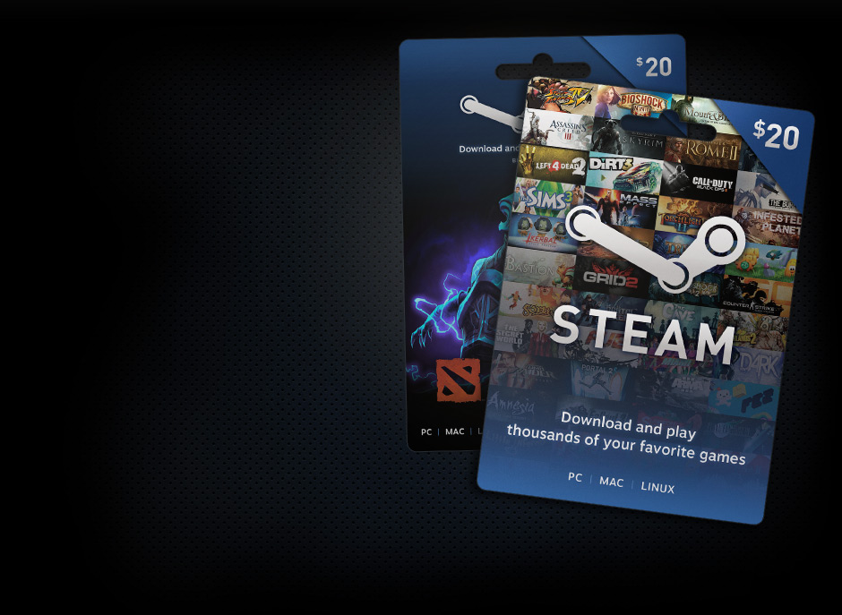 Электронные Подарочные Карты Steam Купить