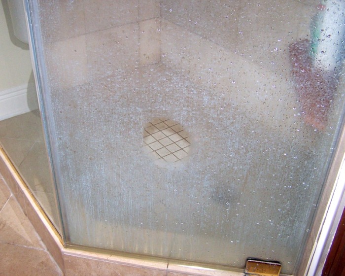 Cloudy Shower glass